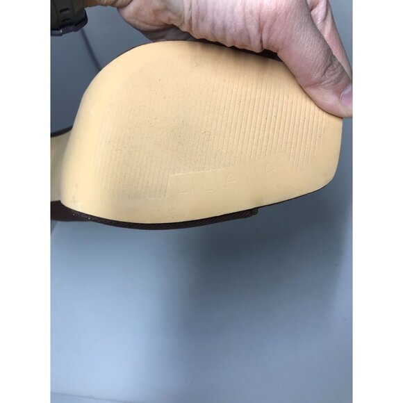 Liliana Brown Fabric Knit Sock High Heel Peep Toe Stiletto Booties Size 10 - Picture 4 of 8